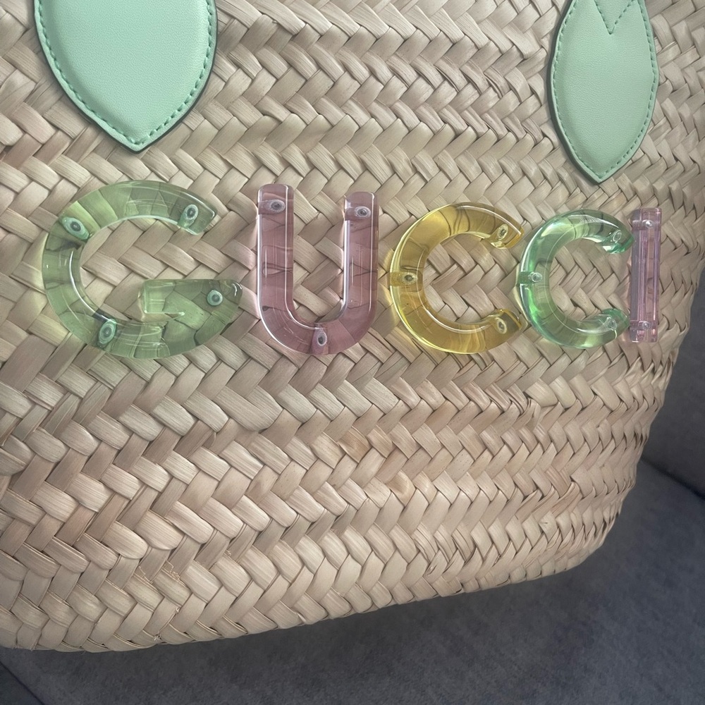 Gucci Summer Raffia Tote - Picture 10 of 11